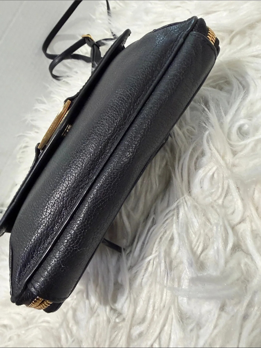 TUMI Crossbody with Gold tone Logo Accent Plate - Picture 6 of 16